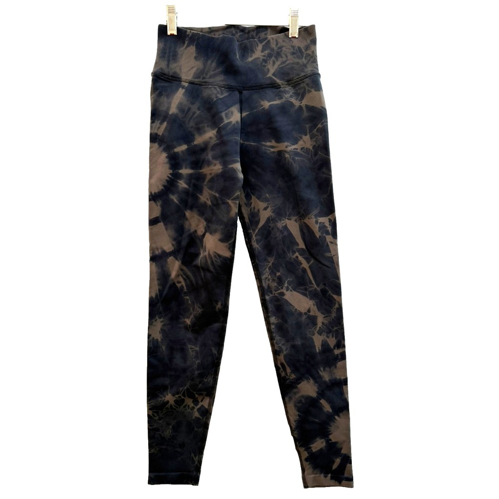Offline by Aerie Black Brown Tie‎ Dye Seamless High Rise Yoga Leggins Size XS